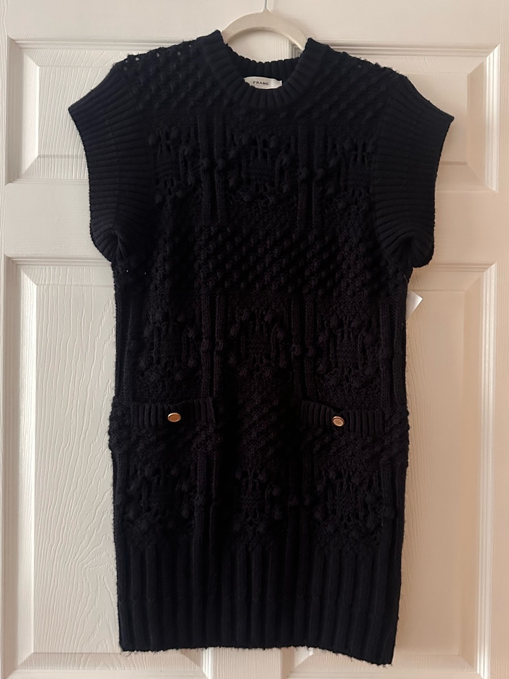 FRAME
Mixed Stitch Knit Sweater Dress - Picture 6 of 12